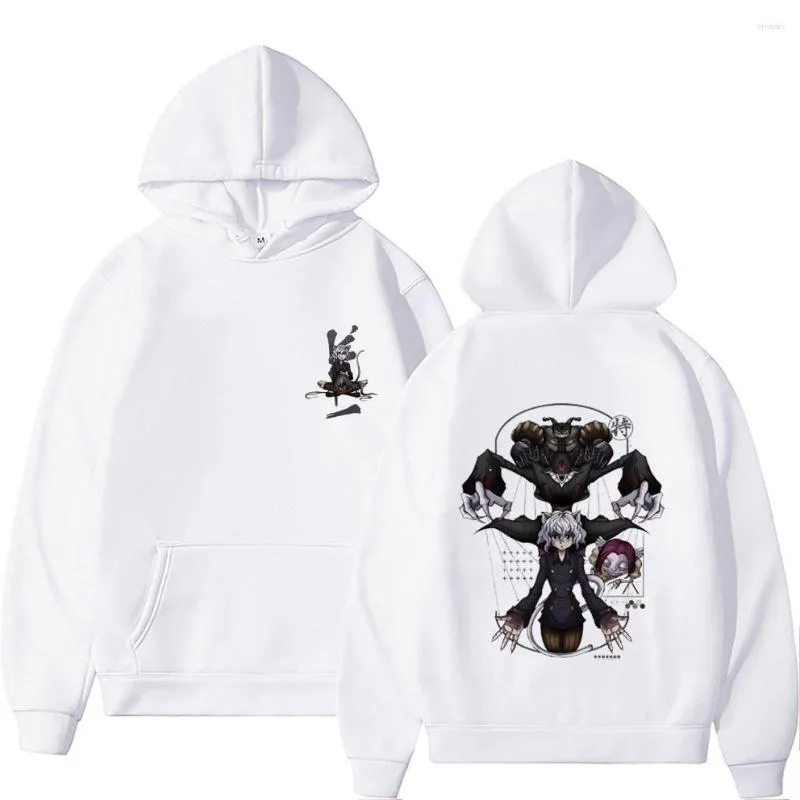 DHgate Mens Anime X Neferpitou Print Cotton Fleece Oversized Manga Hoodies Apparel