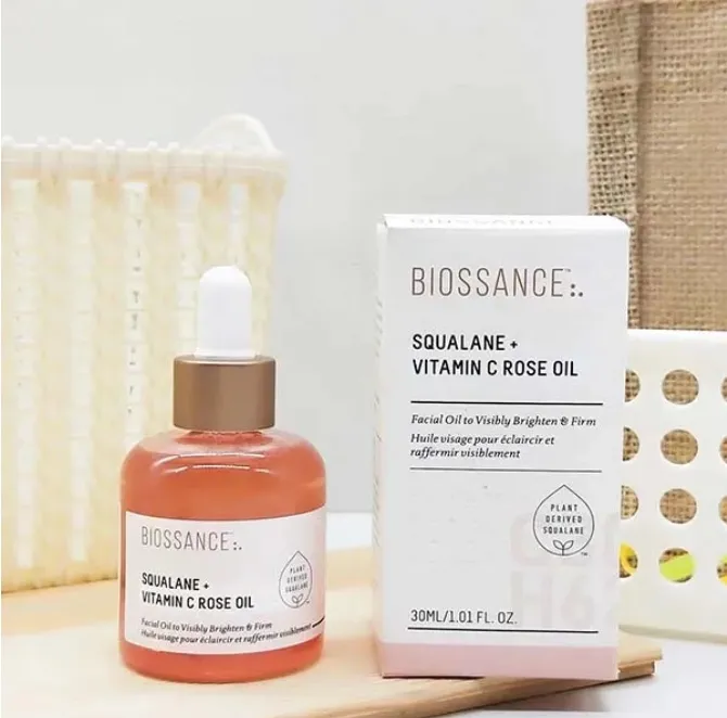 Biossance Sérum de óleo facial 30ml/1floz Biossance SQUALANE VITAMINA C ÓLEO DE ROSA 50ml/1.7floz Biossance SQUALANE COPPERPEPTIDE SÉRUM DE PREENCHIMENTO RÁPIDO