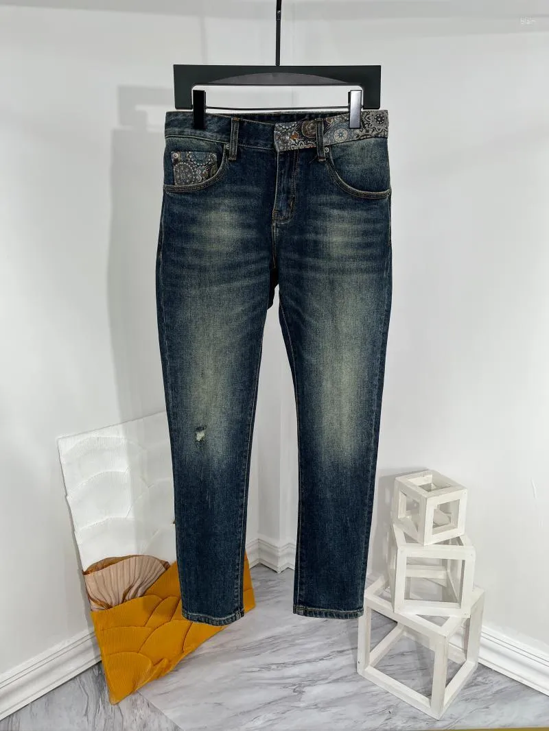 Jeans da uomo LS0912 Moda 2023 Runway Luxury Design europeo Abbigliamento in stile party