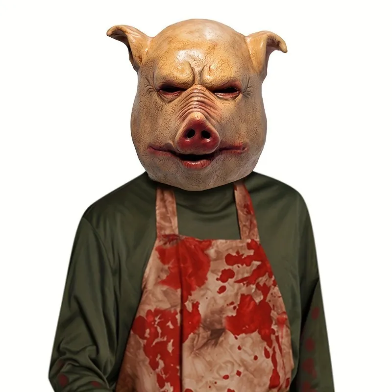 Máscaras de Festa Cabeça de Porco Aterrorizado 230919