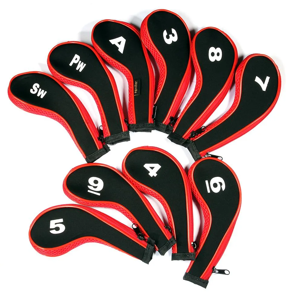 Portable ZIPPER Golf Club Irons Head Covers Set219x From Linguan, 13.