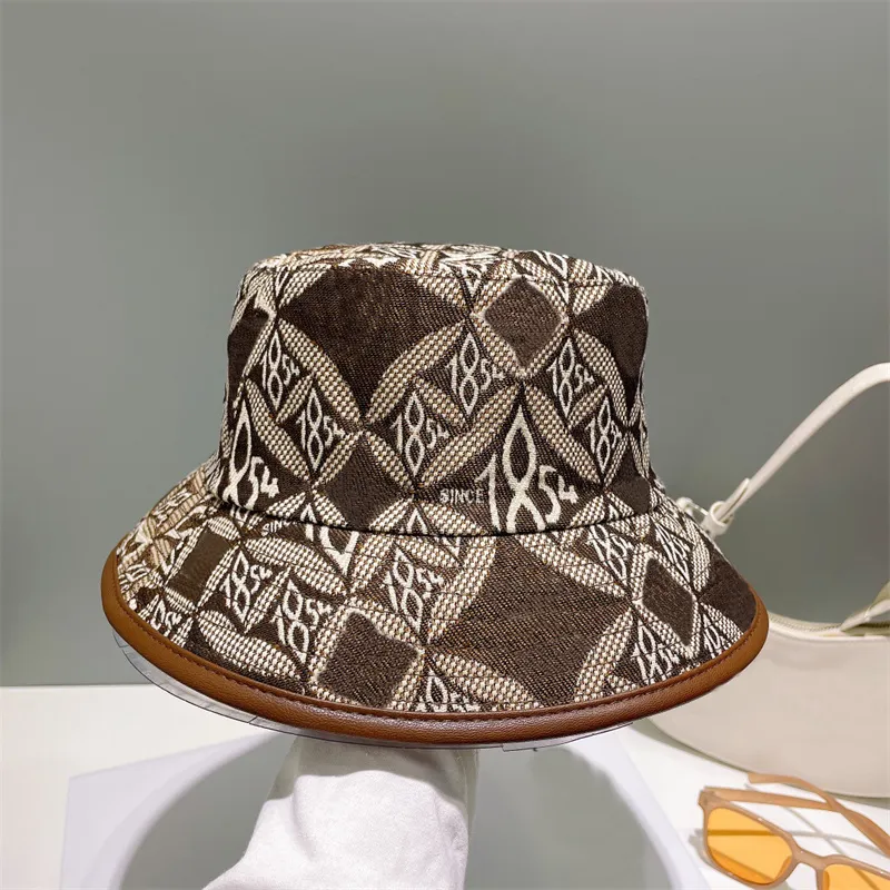 Projektant Bucket Hat Fashion Street Brown męskie luksusowe wiosenne czapki letnie liter