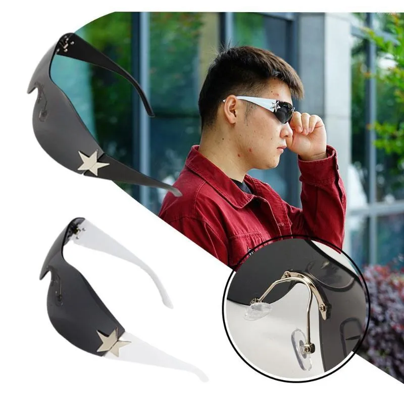 Rimless Oversized Sunglasses Shapes Trendy Sports Shades For Driving And  Punk Style Eyewear M6F8 From Kimmybel, $6.61