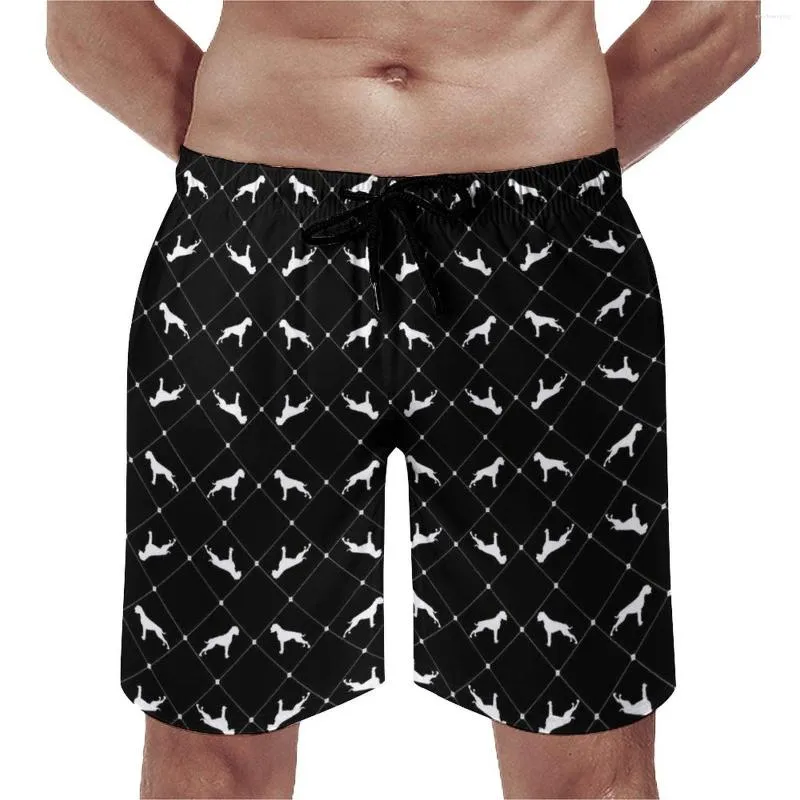 Short d'été pour hommes, imprimé chien, sport, Design animal, plage, rétro, séchage rapide, maillot de bain, grande taille