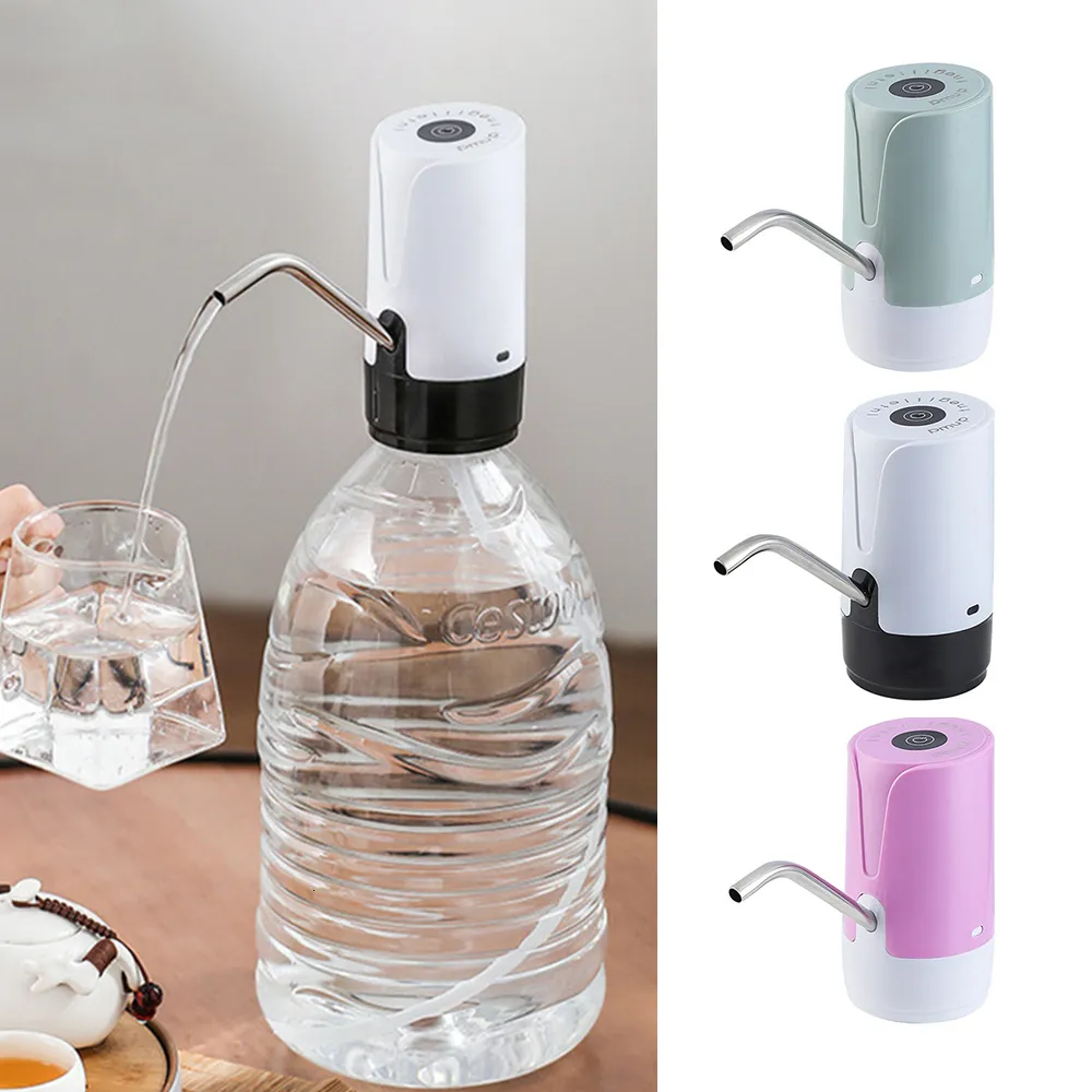 スプーン電気水ボトルポンプUSB充電ディスペンサー飲酒サイレントデザイン255L189Lボトル230918のフィット