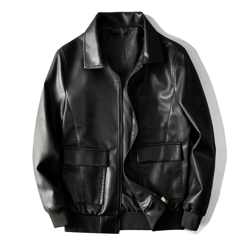 Hommes en cuir Faux hommes vêtements printemps mode hommes Cool Bomber vestes en vrac moto veste douce manteau vêtements d'extérieur Streetwear 230919