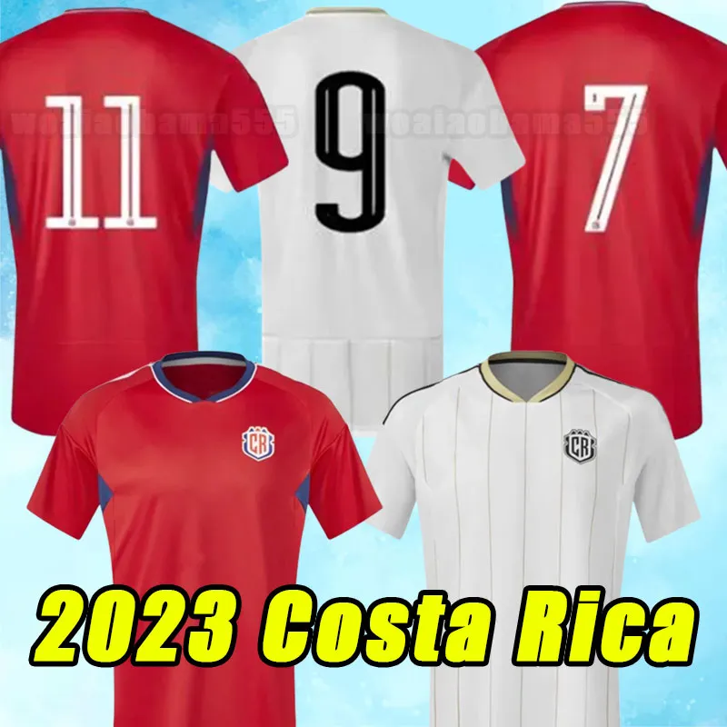 2023 Coppa del Mondo 2024 Costa Rica maglia da calcio casa 23 24 J.VARGAS DUARTE A.CONTRERA VENEGAS J.CAMPBELL G.TORRES F.CALVO magliette uniformi da calcio UOMINI ADULTI squadra nazionale