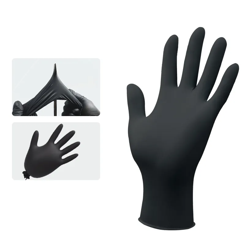 Nitrile food Gloves XINGYU disposable gloves black glove industrial ppe powder free latex garden household kitchen