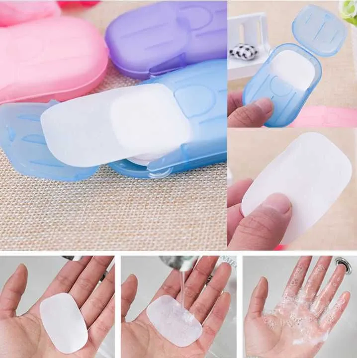 /box Disposable Soap Boxed Paper Foaming Soap Paper Washing Hand Bath Cleaning Scented Sheets