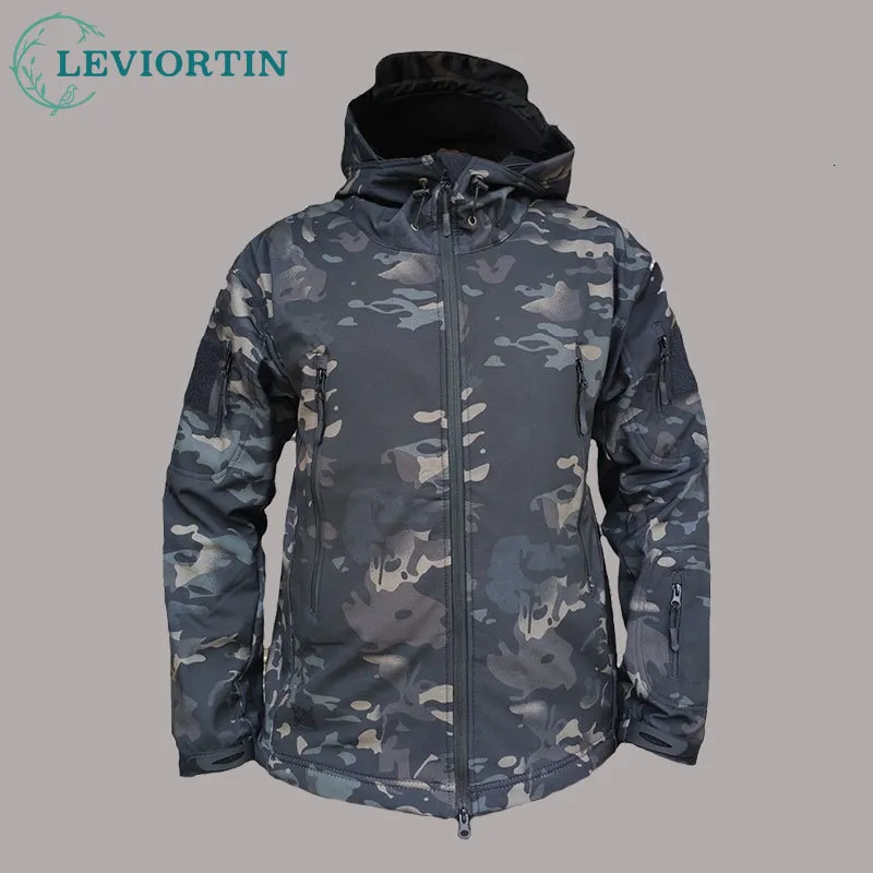 Vestes pour hommes Hiver Automne Hommes Polaire Militaire Veste Tactique Costume Imperméable Pêche En Plein Air Randonnée Camping Survêtements Manteau Thermique 230918