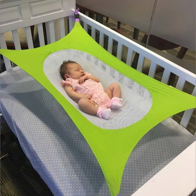 Łóżeczko dla niemowląt przenośne hamak urodzony na łóżeczko Hangmat Podróżowanie łóżko śpiące odłączane Elastyczne hamaki z regulowaną siecią 230918