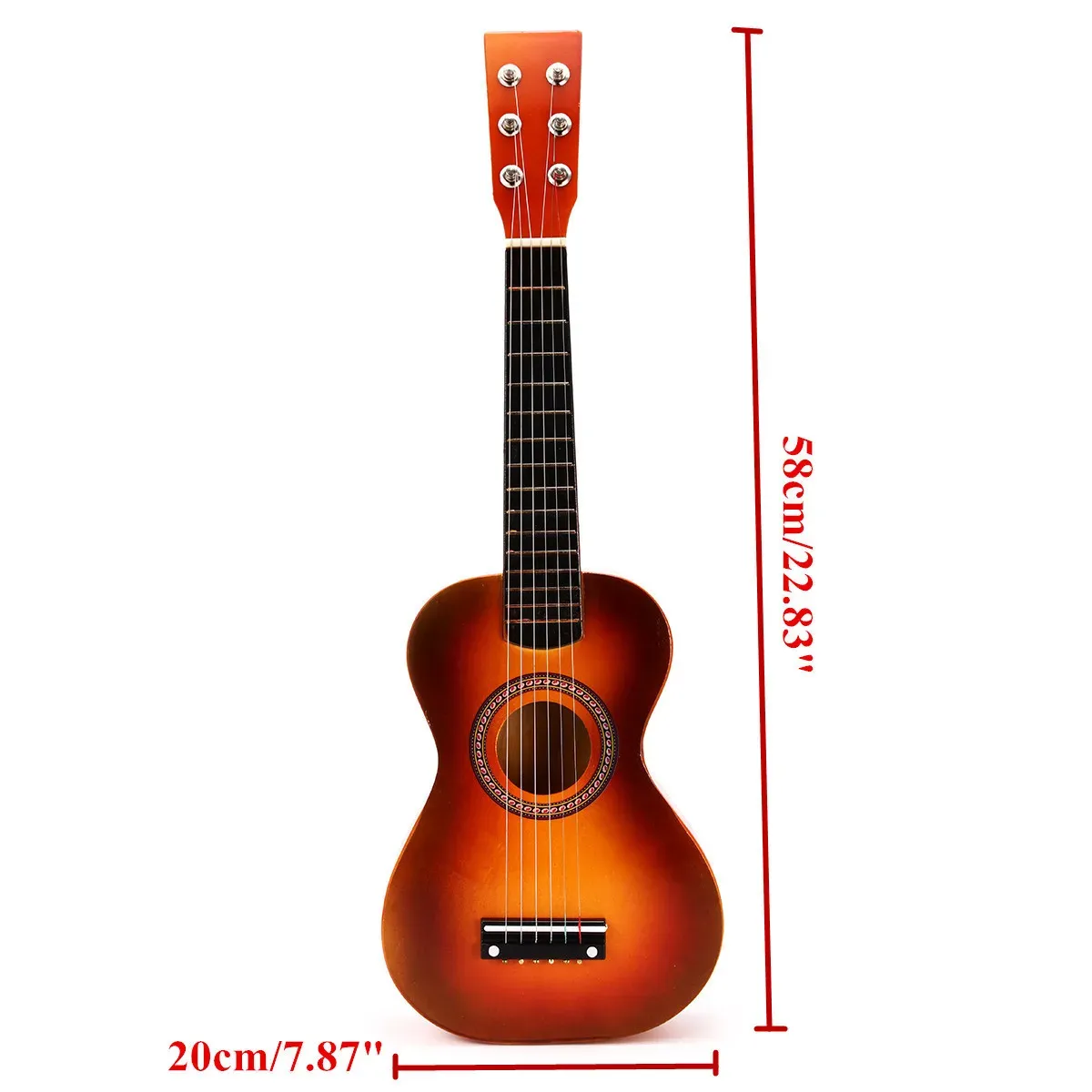 6 Strings Children Wooden Acoustic Guitar Musical Instrument