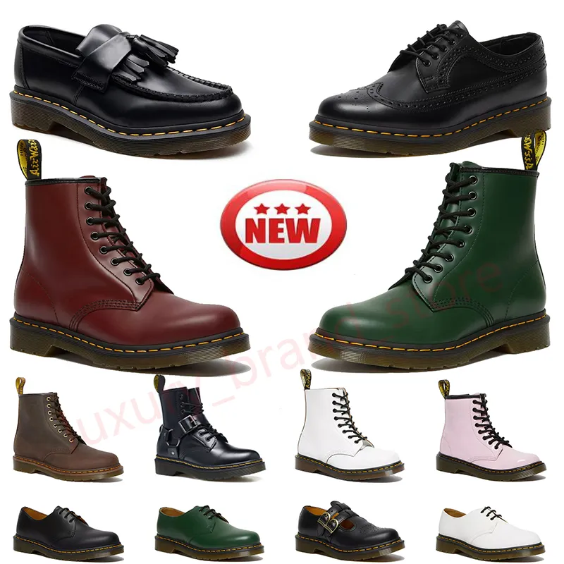 Dr. Martin AirWair bullboxer boots Classic Designer Sneakers for Men and Women Ankle Short Booties for Winter Snow Loafers with Warmth and Style