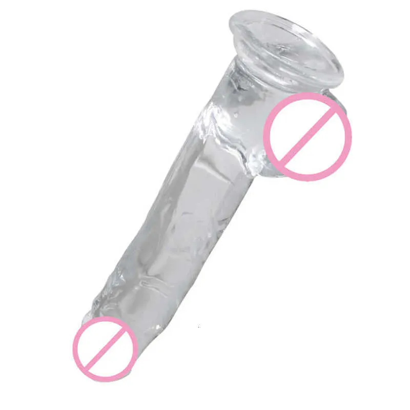 Pompa per massaggiatore giocattolo sessuale per clitoride Negozio di giocattoli rosa Prodotti in gel Dildo Realista Erotismo Pene in silicone 20 cm Giocattoli dalla testa lilla