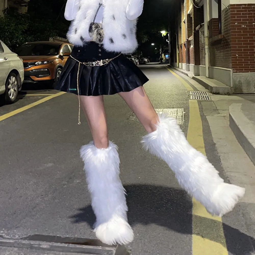 Cute snow boots with fur sale