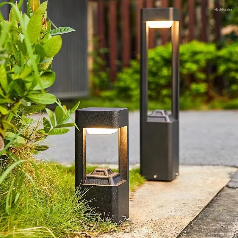 Modern And Minimalist Outdoor LED Lawn Lamp AC85-265V Garden Landscape Waterproof Courtyard Park Lighting