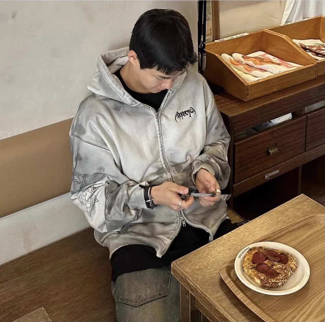 ARGUE - ARGUE  /  アギュー　DRY COTTON SWEAT FOODIE ARGUE - ARGUE DRY COTTON SWEAT FOODIE・PANTS セットの通販 by