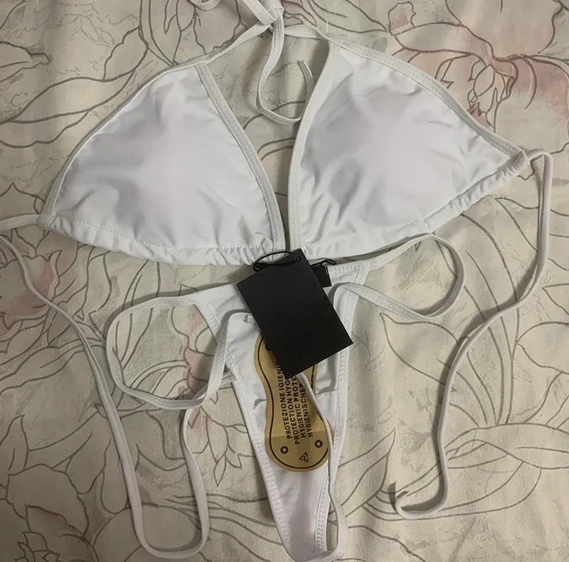 Costume da bagno in metallo Bikini Designer Perizoma 2024 Marca Micro bikini brasiliano Costume da bagno sexy in due pezzi Costume da bagno bianco XL Biquinis Costume da bagno femminile Spedizione veloce