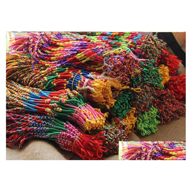 Cazibe bilezikleri renkler kadın örgü kordonlar teller, kız bayanlar için el yapımı örgülü tel zincir bileklik dr dhtqj