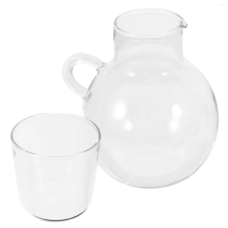 Set di stoviglie Collutorio Caraffa per latte Decanter per acqua Comoda brocca Contenitore per bagno in vetro Tazza per succhi di frutta