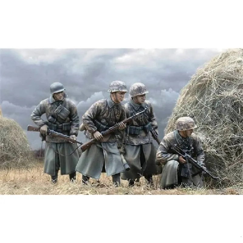 Figurine Soldat Allemand WW2 - Échelle 1:35 - Résine Non Peinte - Neuf