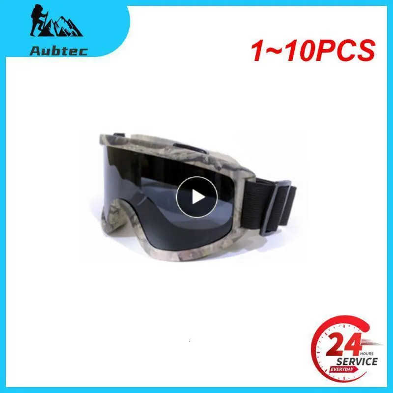 Óculos de esqui 1 ~ 10pcs óculos de esqui anti-nevoeiro óculos de motocicleta inverno snowboard óculos de esqui esporte ao ar livre máscara de esqui à prova de vento off road 230919