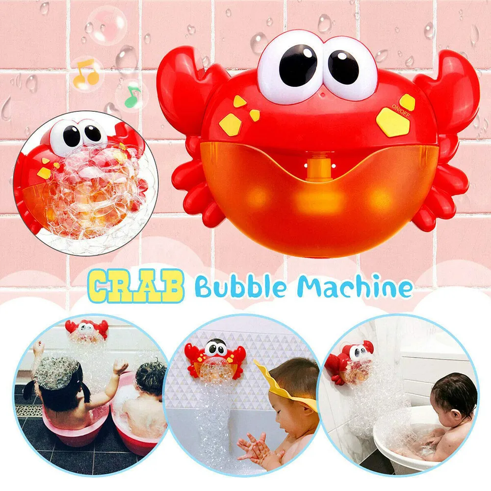 Jouets de bain Crabes à bulles jouet de bain pour bébé drôle enfant en bas âge fabricant de bulles de bain piscine baignoire Machine à savon jouets de salle de bain pour enfants enfants 230919