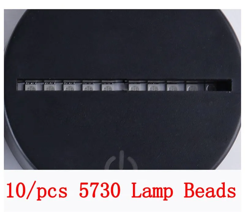 3D LED Lamp Base Touch Switch led lights 4mm Acrylic Panel 3d optical illusion Lamp Battery or DC 5V USB