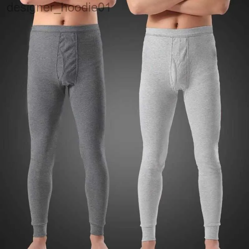 Intimo termico da donna 100% cotone Intimo termico da uomo Sottile Legging da uomo stretto Inverno Caldo Mutanda lunga Pantaloni termici termici Pigiama Jeggings 2 L230919