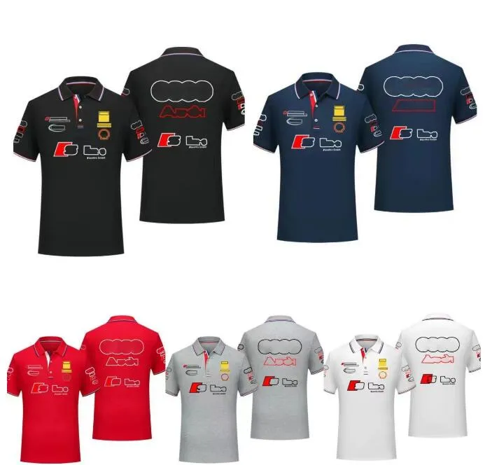 Camiseta de media manga del equipo F1, Polo de carreras para hombre, el mismo estilo personalizado