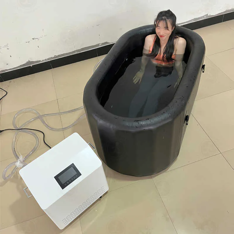 Inflatable Ice Bath Connected With Chiller Machine Inflatable Therapy Ice Bath Pool For Sport Recovery