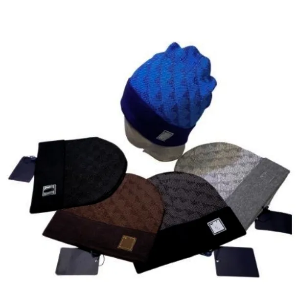 bonnets bonnet tricoté designer Winter Bean hommes et femmes design de mode chapeaux en tricot automne casquette en laine lettre jacquard unisexe casquettes chaudes