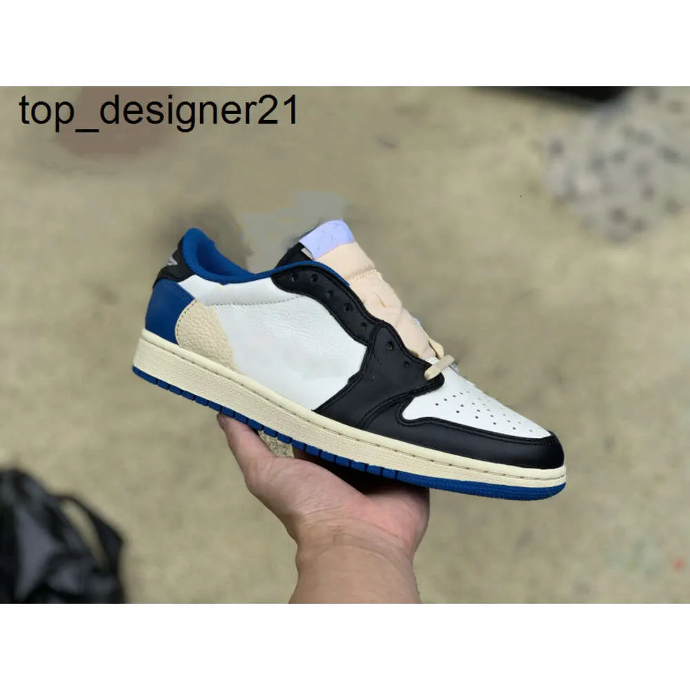 23SS Nya Jumpman Basketball Shoes Fragment Designer University Blue Fashion Märke Black Shadow Light Smoky Gray Mocha Court Purple Men Women Sneaker Shoes