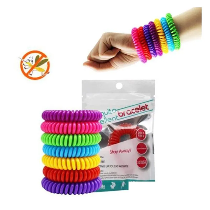 Eva Elastic Mosquito Repellent Armband Anti Pure Natural Wrist Band för ADT och barn skadedjurskontroll Drop Delivery DHO08