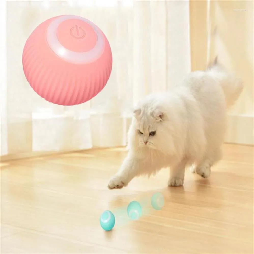 Игрушки для кошек, электрический мяч, автоматический катящийся, умный для тренировок кошек, самодвижущийся котенок, интерактивная игра в помещении, 157 В