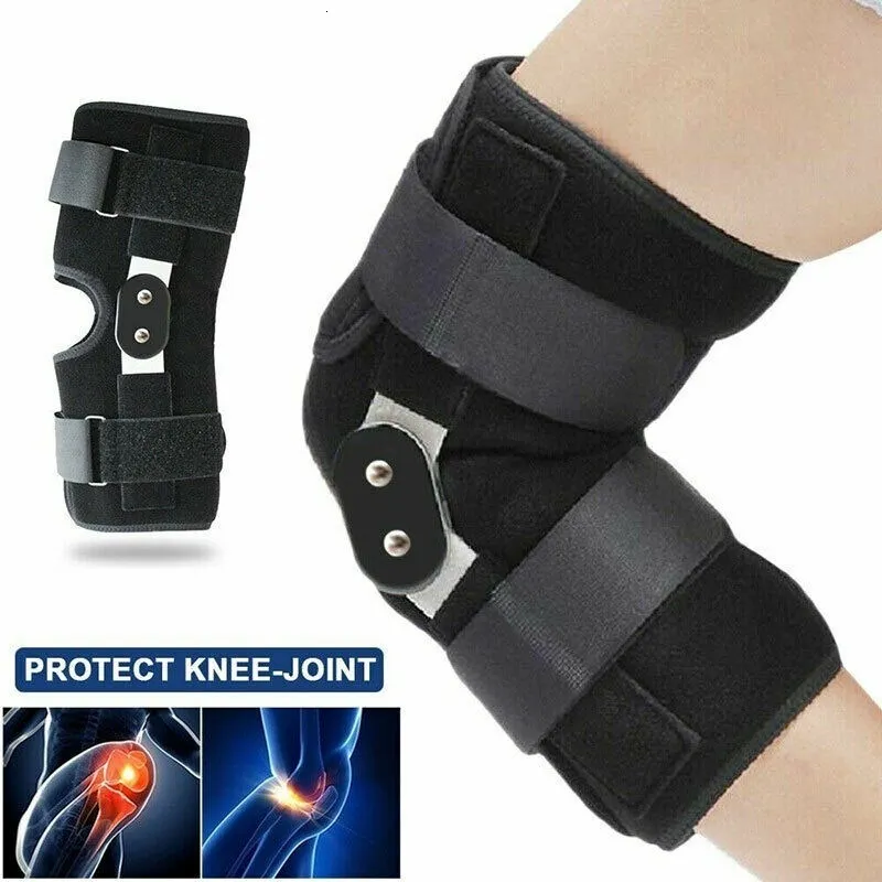 Elbow knäskydd knästöd Joint Brace aluminiumlegering andningsbar stabilisator Sportsäkerhetsplattan Strap Patella Protector Orthopedic Arthritic 230919