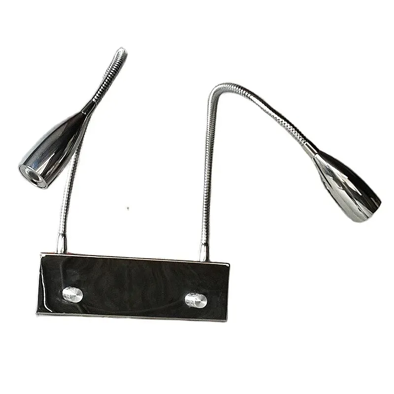 Reading Lights For Beds, Reading Lamps For Headboards, Chrome Twin