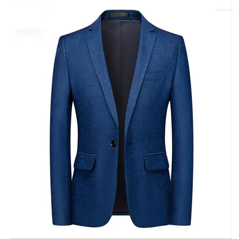 Trajes para hombre 2023, Blazer para hombre, traje informal diario para boda, traje de negocios, chaqueta para hombre, ropa ajustada de Color sólido con un solo pecho