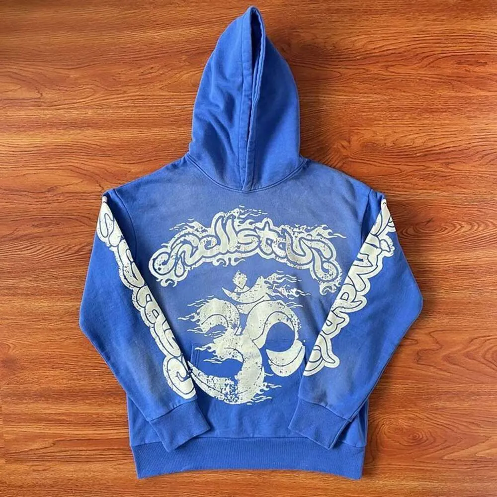 大幅値下げしました！ HELLSTAR ライトブルーパーカー Hellstar Yoga Hoodie Blue