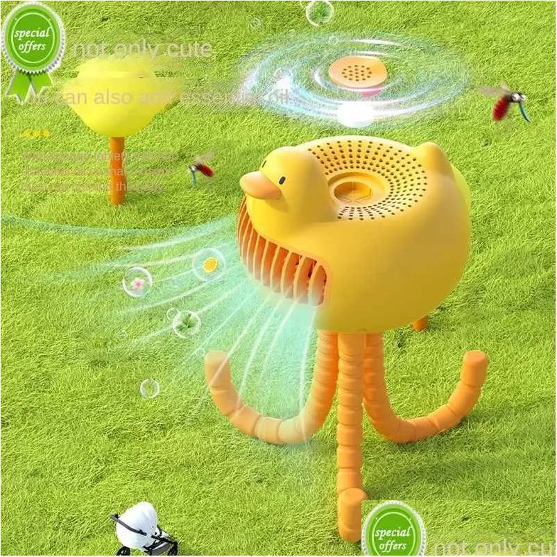 Other Home Garden 2023 Stroller Fan Leafless Octopus Household Desktop Mini Portable Handheld Shaking Head Small Usb Rechargeable Dhous