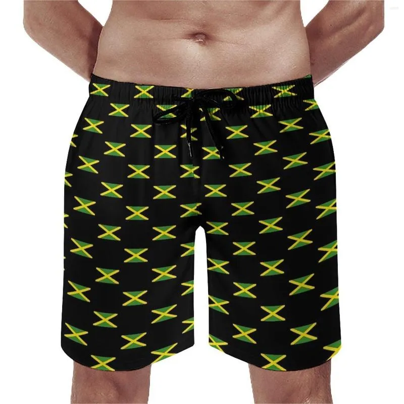 Herenshorts Jamaicaanse vlagbord Zomer Jamaica Mode Grappig strand Hardlopen Sneldrogend Aangepaste trunks