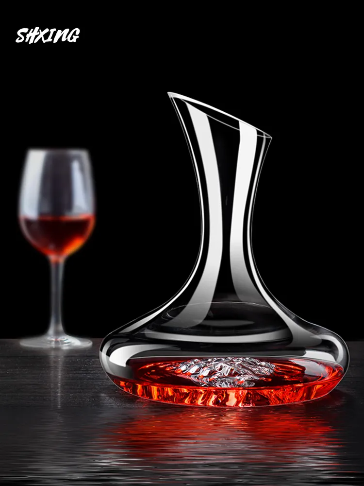 360 Rotating Wine Decanter Tumbler 1500ml Decanter Dispenser Crystal G in  2023