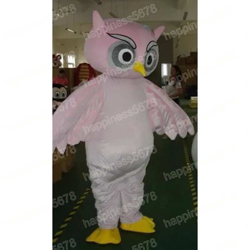 Performance Pink Owl Mascot Costumes Cartoon Character Outfit Suit Carnival Unisex Adults Size Halloween Christmas Fancy Party Carnival Dress suits