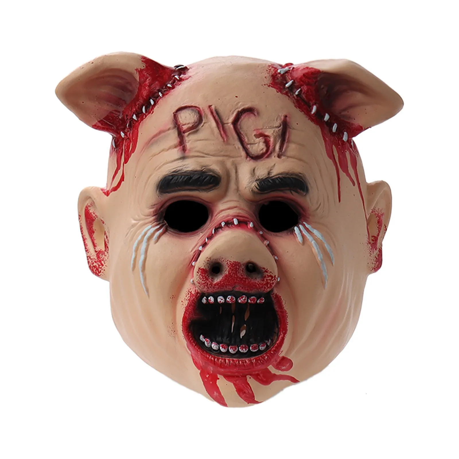 Party Masken Schwein S Kopf Maske Cosplay Scary Helm Kleid Kostüm Requisiten Streich Lustige Spielzeuge für Spiele Terror Neuheit liefert 230919