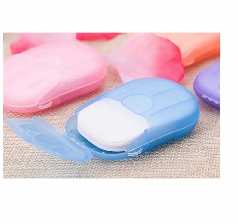 /box Disposable Soap Boxed Paper Foaming Soap Paper Washing Hand Bath Cleaning Scented Sheets