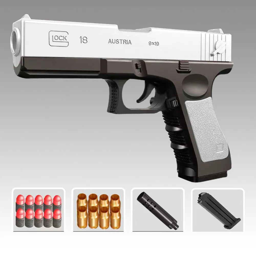 Pistolet à balles souples Glock M1911, jouet d'éjection de mousse