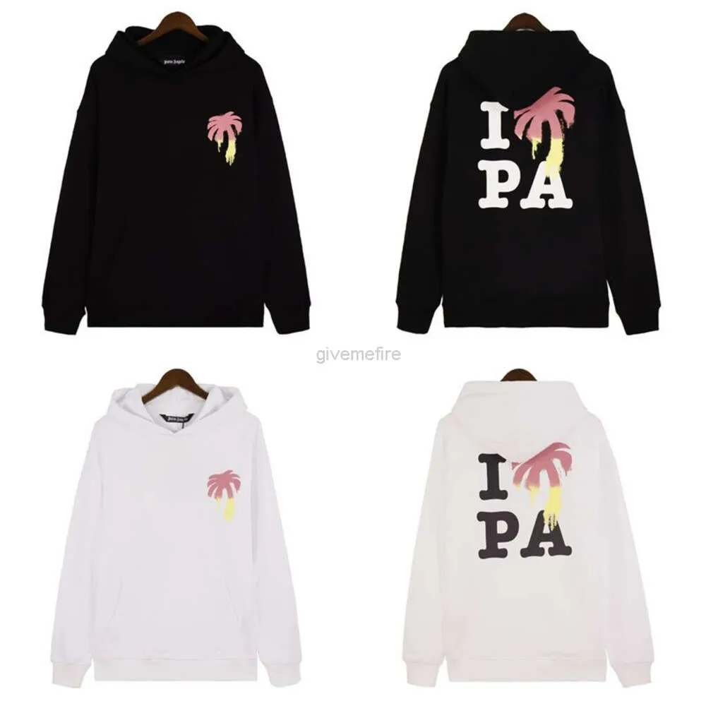 Designer Vêtements de mode Luxe Hommes Sweatshirts Palms Angel Angels Gradient Lettre Palmiers Arbre Imprimer High Street Fashion Sign Lâche Hommes et Femmes NIC