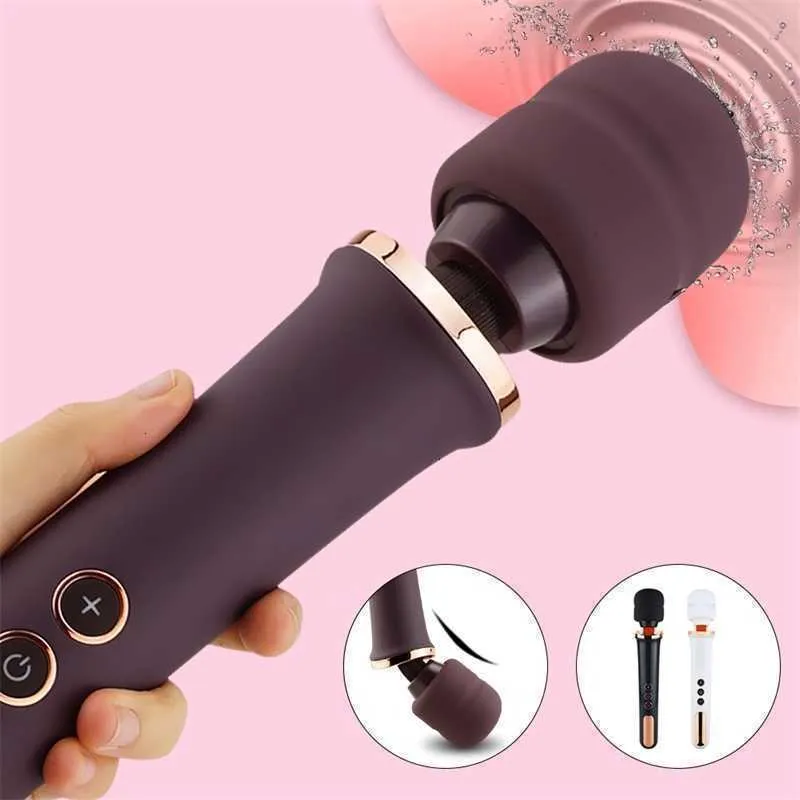 Seksspeeltje Massager Volwassen Enorme Toverstaf Av Vibrator voor Vrouwen Usb Load Clitoris Stimulator Volwassenen g Spot Vibrerende Dildo