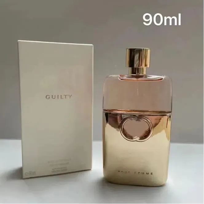 The latest luxury design Cologne women's perfume men's perfume natural clear 90ml gold black bottle highest version perfume spray classic style lasting fragrance