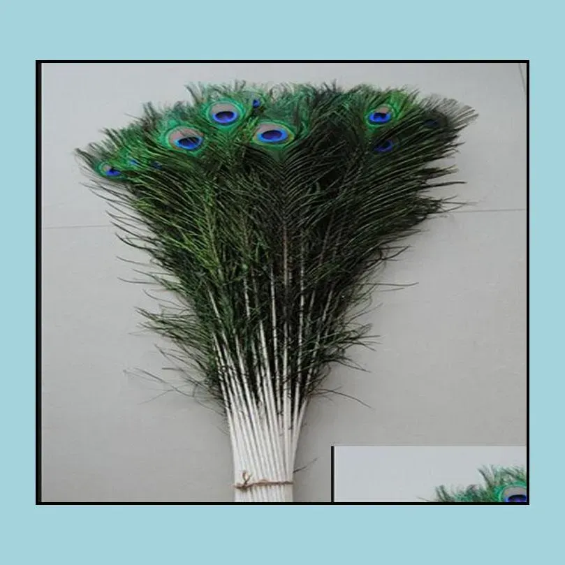 100 pcs high quality 7080cm 2832inches peacock feathers u pick color230w